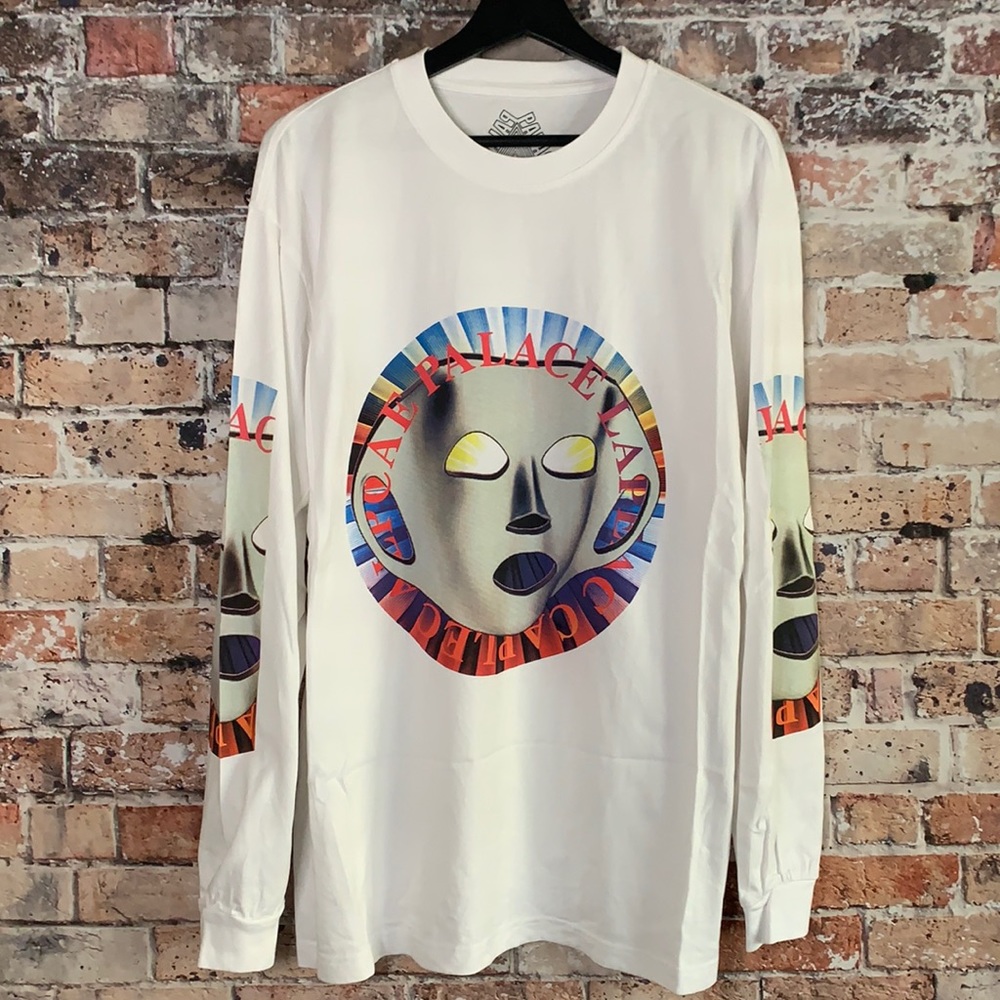 Palace Flat Stancey Longsleeve T-Shirt White